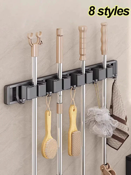 Mop and Broom Organizer Mop Holder