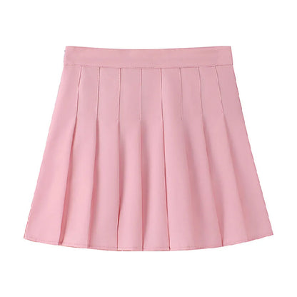 Pleated Skirts High Waist Summer