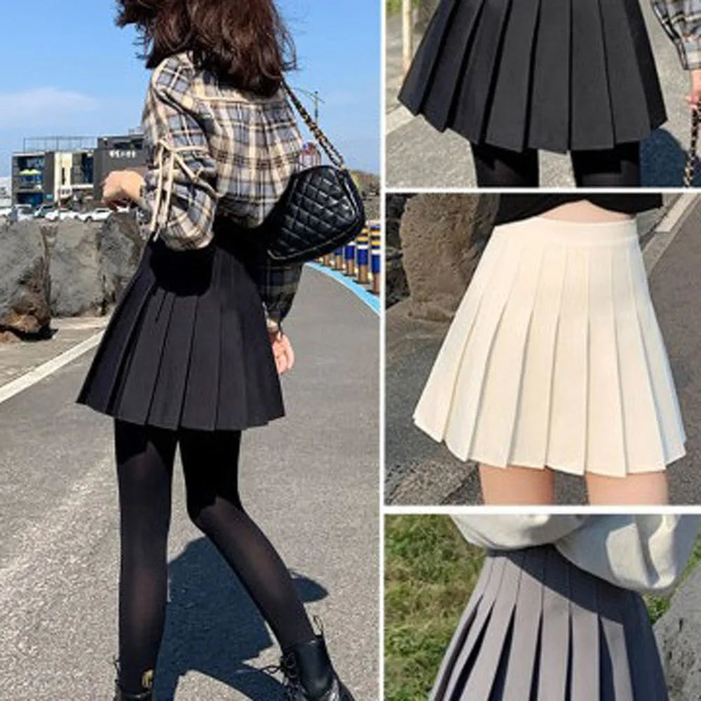 Pleated Skirts High Waist Summer